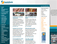 Tablet Screenshot of bauteilnetz.de